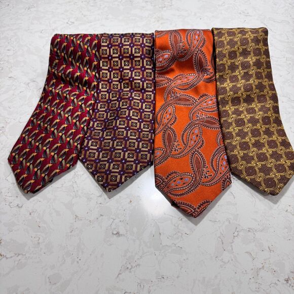 Robert Talbot Best of Class lot of 4 & 1 Pc Studio Silk Neckties 58"-60" - USA - Picture 11 of 16